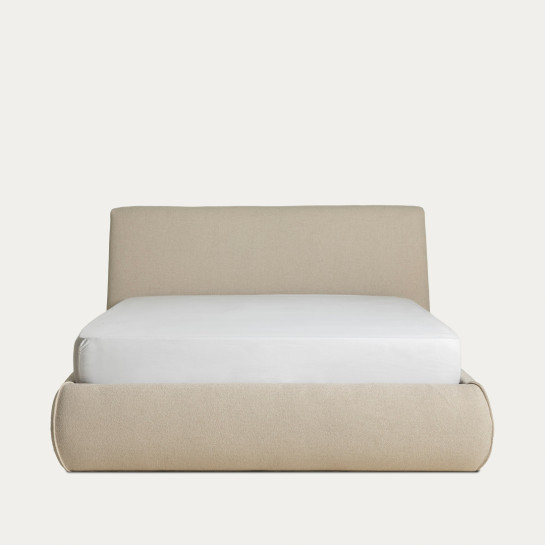 kenay home Cama tapizada beige 180 Outlet