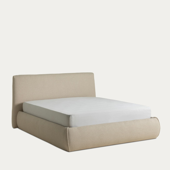 kenay home Cama tapizada beige 180 Outlet