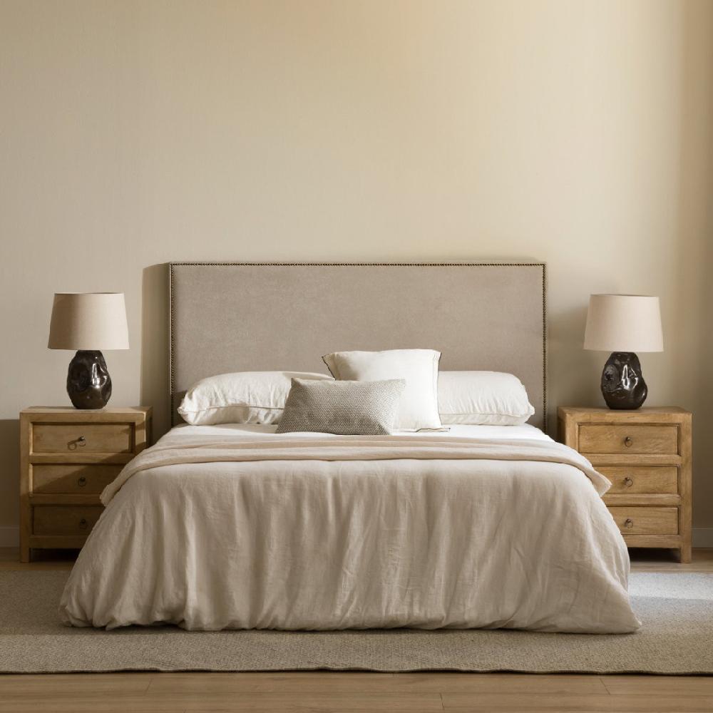 kenay home Cabecero tapizado 150/160 perla