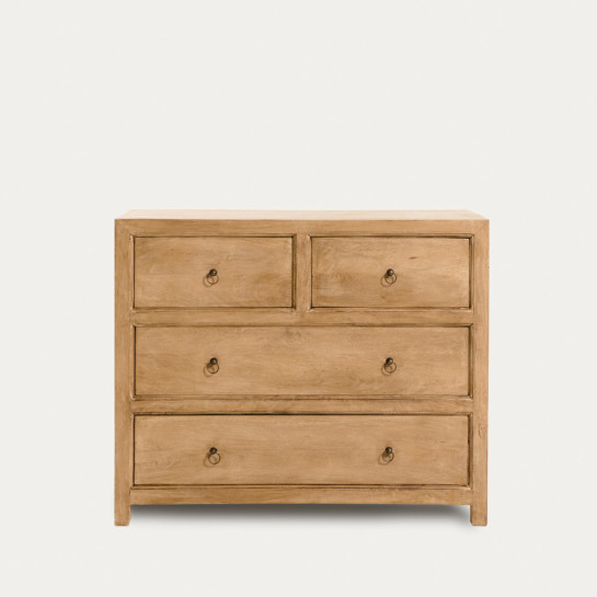 kenay home Cómoda natural 4 cajones Ofertas
