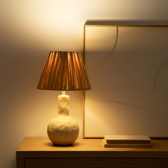 kenay home Lámpara de sobremesa beige pequeña Precio ultrabajo