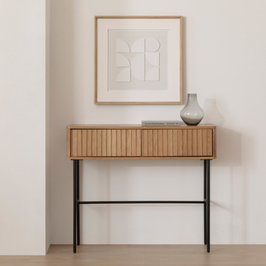 kenay home Consola roble 2 cajones Devoluciones gratuitas