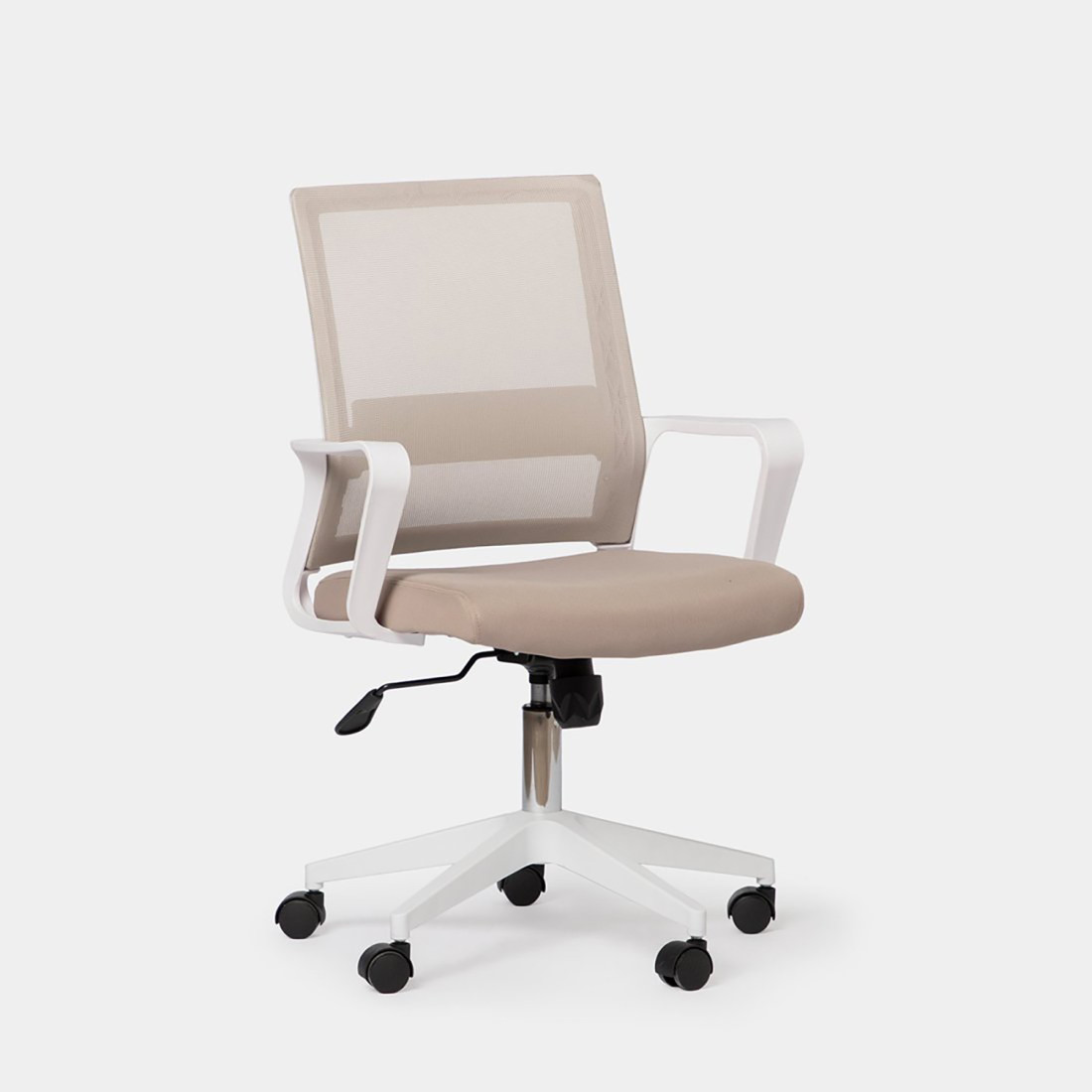 kenay home Silla de escritorio tapizada beige