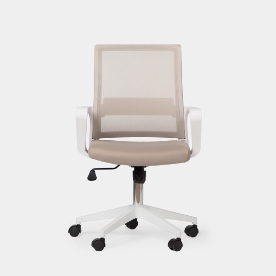 kenay home Silla de escritorio tapizada beige En línea