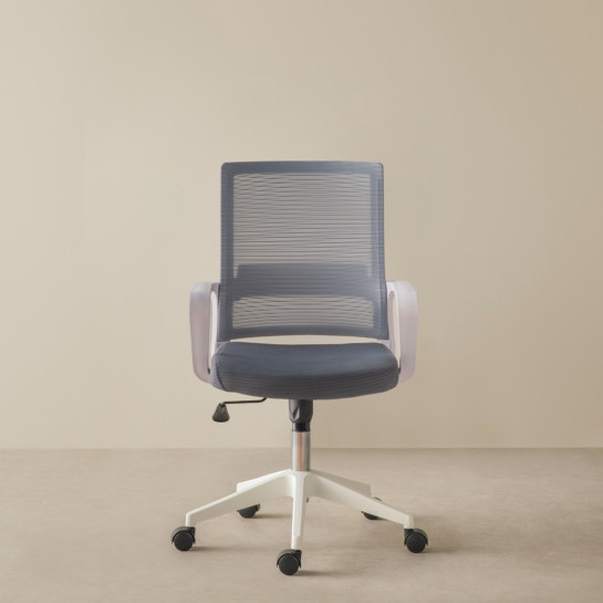 kenay home Silla de escritorio tapizada gris Venta caliente