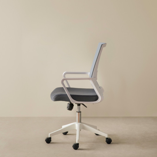 kenay home Silla de escritorio tapizada gris Venta caliente