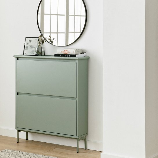 kenay home Zapatero verde Gran oferta