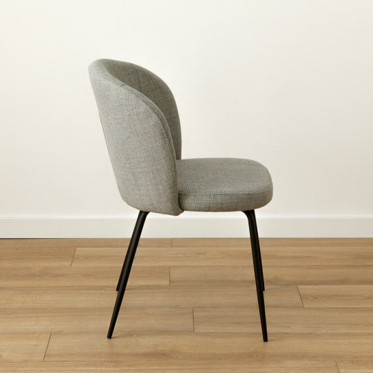 kenay home Silla tapizada gris Rebajas de fábrica