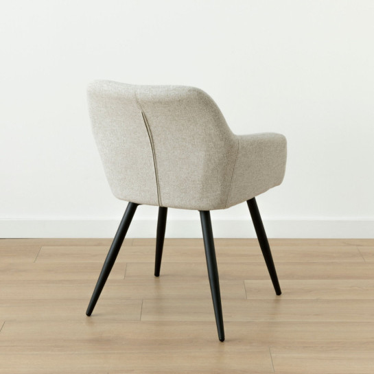 kenay home Silla tapizada gris claro Descuento