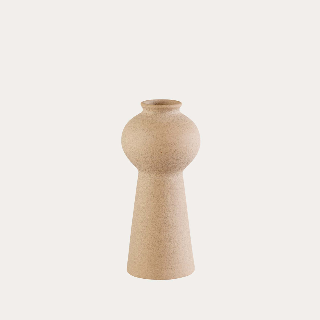 kenay home Jarrón cerámica beige