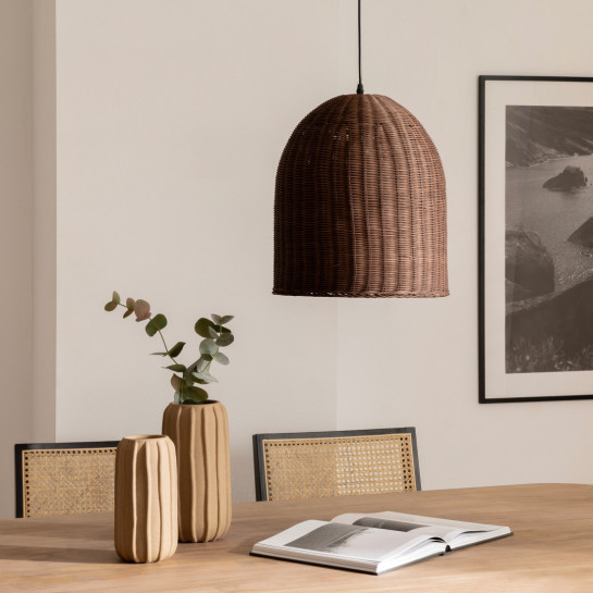 kenay home Jarrón cerámica beige grande Grandes descuentos