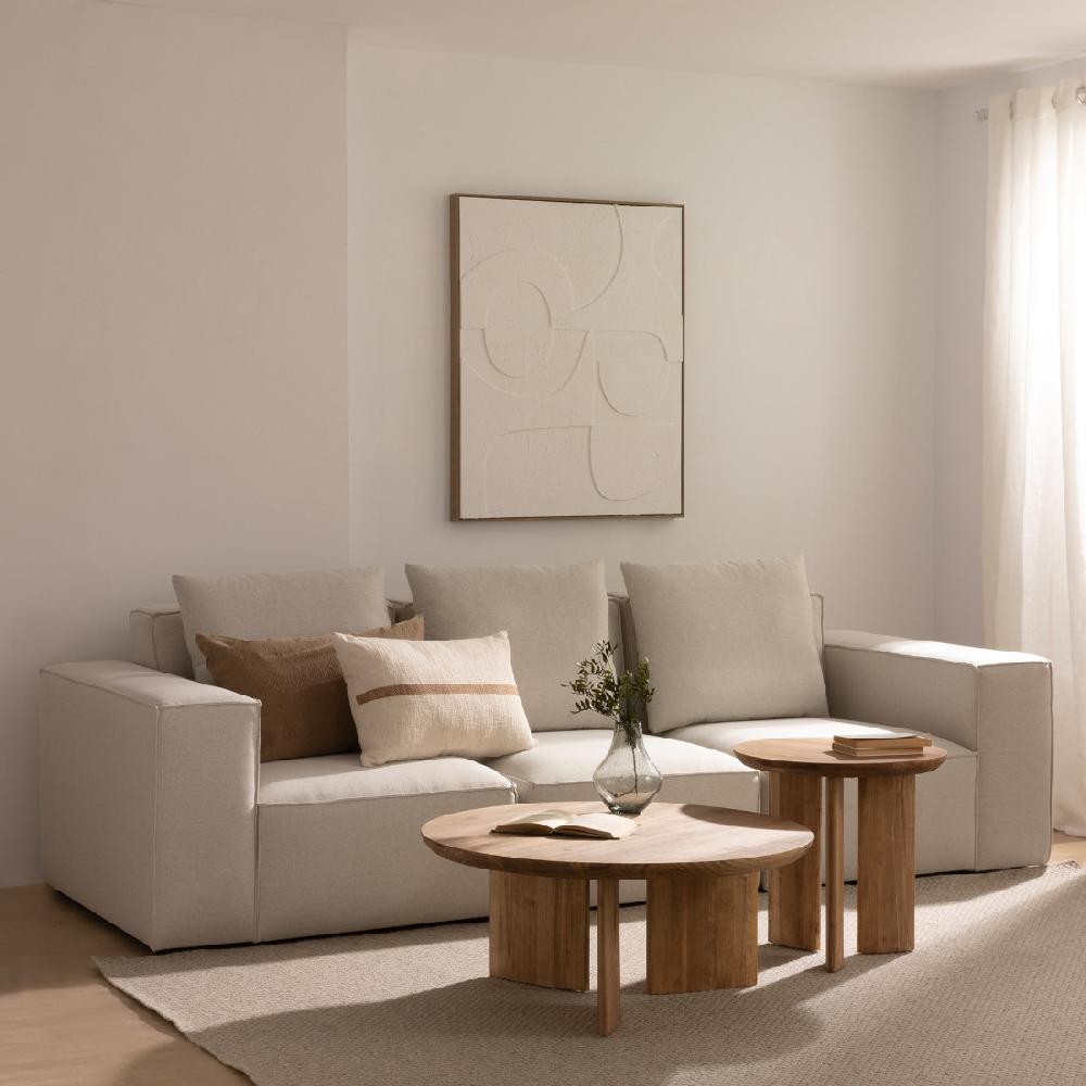 kenay home Sofá 3 plazas perla Descuento por venta flash