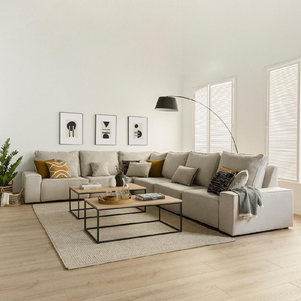 kenay home Sofá rinconera 6 plazas personalizable