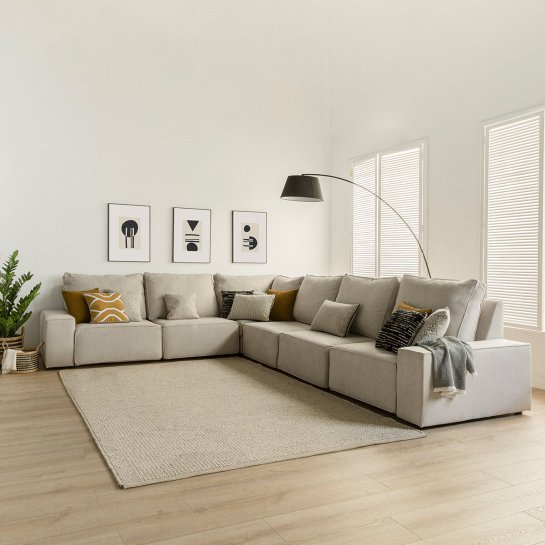 kenay home Sofá rinconera 6 plazas personalizable Ofertas de temporada