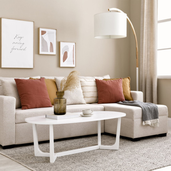 kenay home Sofá cama reversible beige Devoluciones gratuitas