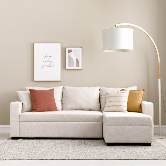 kenay home Sofá cama reversible beige Devoluciones gratuitas