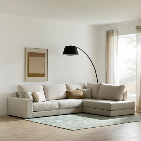 kenay home Sofá rinconera derecha beige En línea