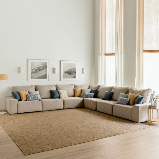 kenay home Sofá rinconera 7 plazas personalizable Rebajas baratas