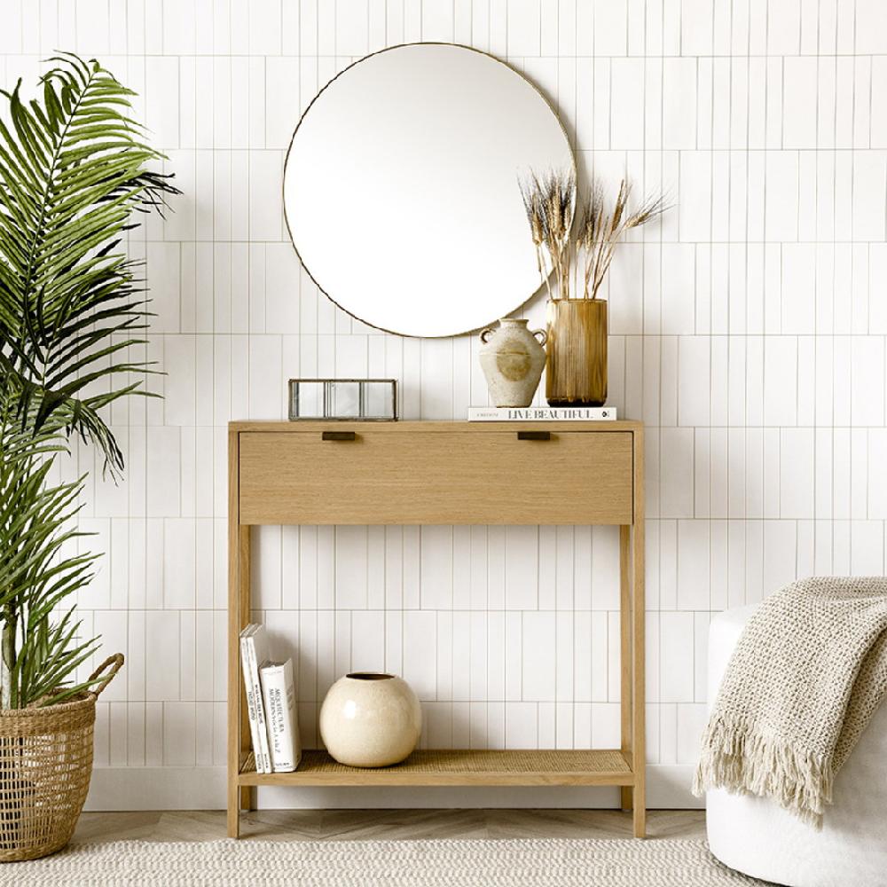 kenay home Consola roble 1 cajón