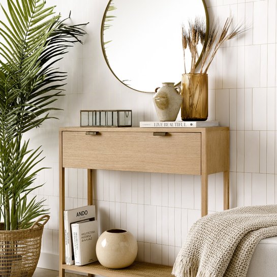 kenay home Consola roble 1 cajón Liquidación
