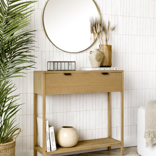 kenay home Consola roble 1 cajón Liquidación