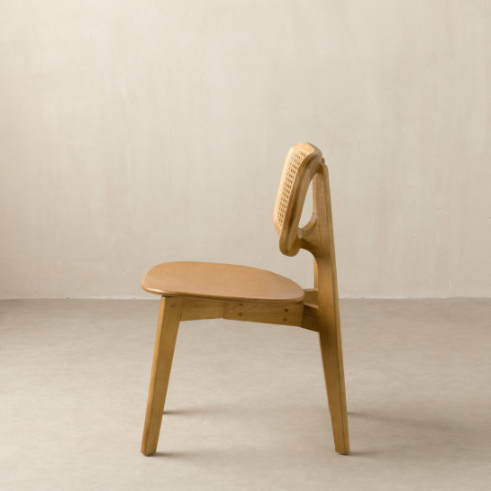 kenay home Silla madera - ratán natural Promoción por tiempo limitado