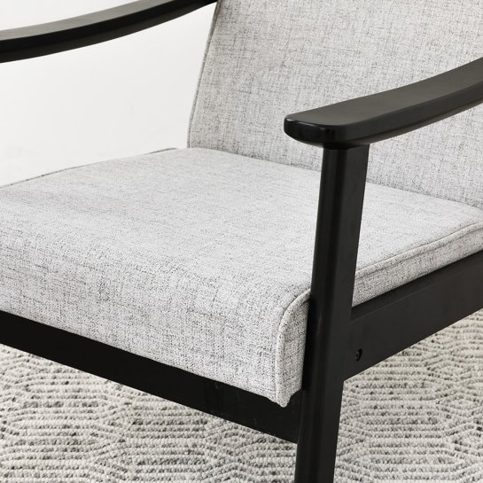 kenay home Butaca tapizada gris Envío internacional gratuito