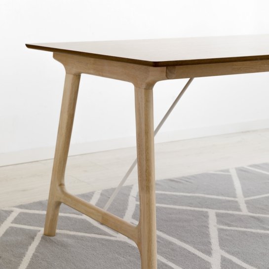 kenay home Mesa de comedor rectangular natural 160 Devoluciones gratuitas