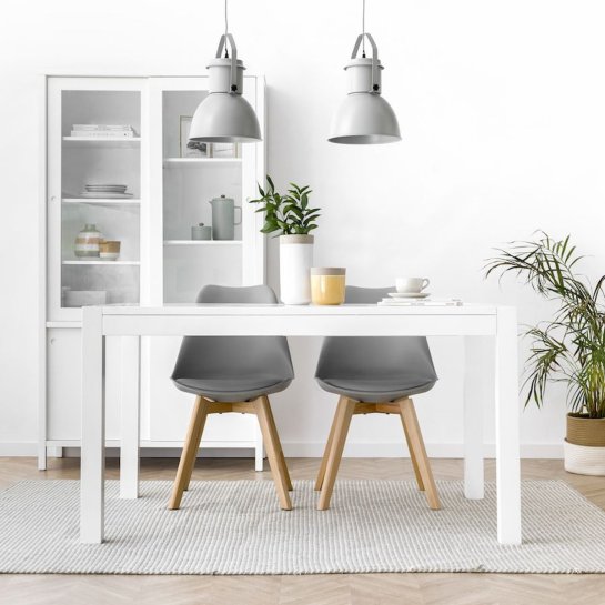 kenay home Mesa extensible blanca 140 Rebajas