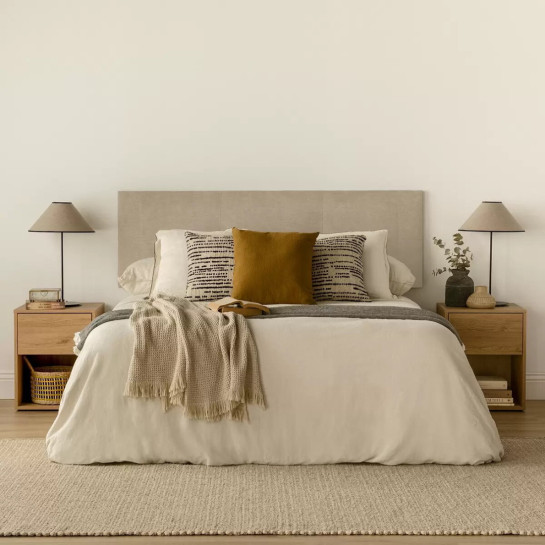 kenay home Pack 2 mesitas de noche natural 1 cajón En oferta