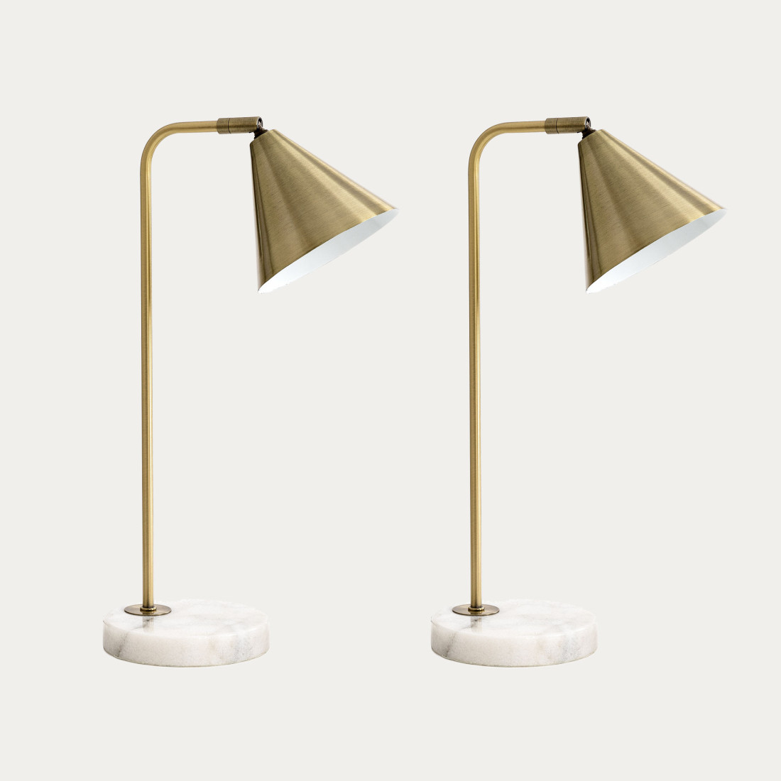 kenay home Pack 2 lámparas de sobremesa dorado Mejor oferta