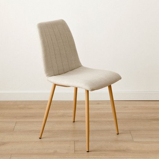 kenay home Pack 4 sillas tapizadas beige Envío gratis