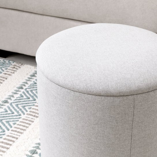kenay home Puf arcón gris Superdescuento