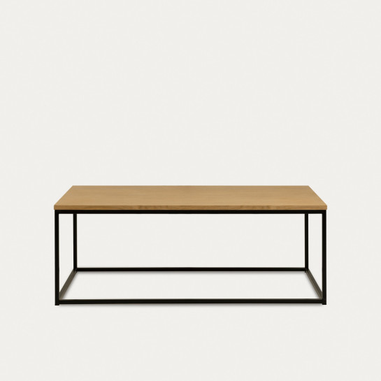 kenay home Mesa de centro rectangular natural negra 110 Grandes descuentos