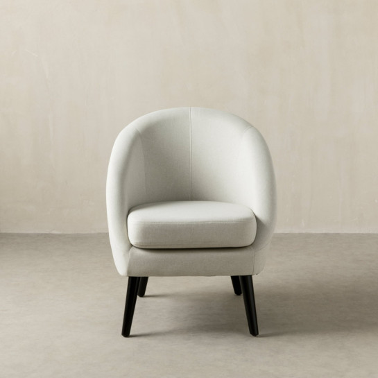 kenay home Butaca tapizada beige Tienda de fábrica