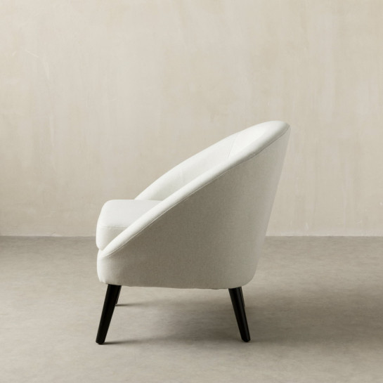 kenay home Butaca tapizada beige Tienda de fábrica
