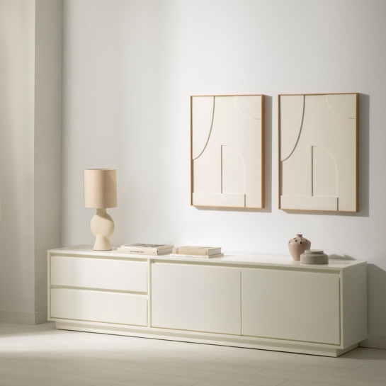 kenay home Mueble TV 200 blanco Ahorra y exporta