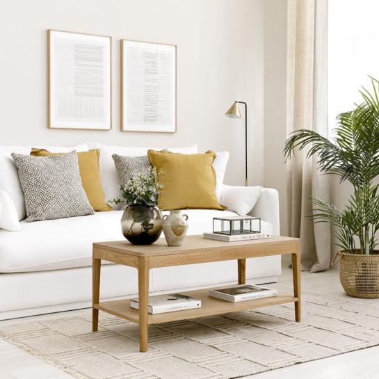 kenay home Mesa de centro elevable rectangular roble 100 Libre de impuestos