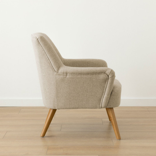 kenay home Butaca tapizada beige Última moda