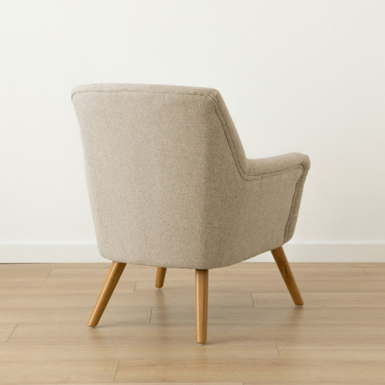 kenay home Butaca tapizada beige Última moda