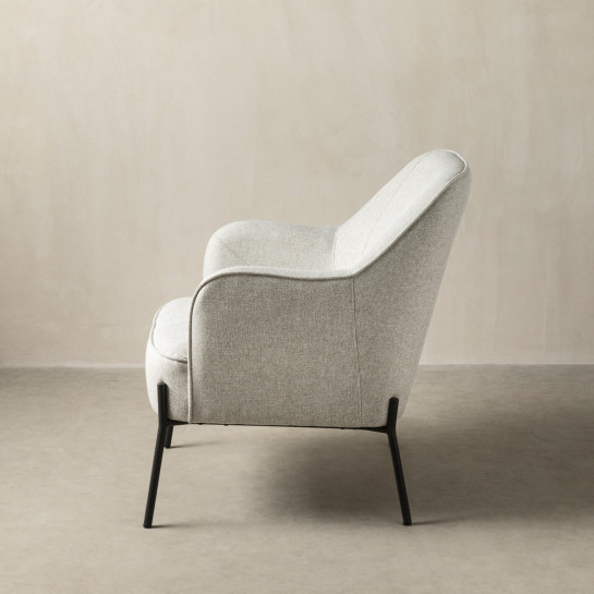 kenay home Butaca tapizada gris claro Grandes ahorros