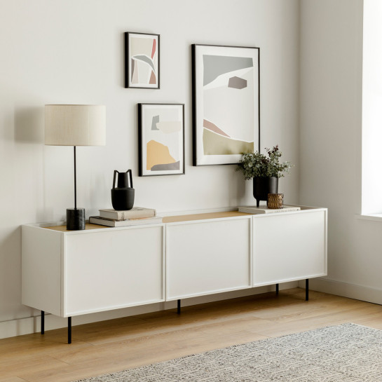 kenay home Mueble TV 180 blanco Rebajas de fin de temporada