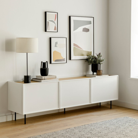 kenay home Mueble TV 180 blanco Rebajas de fin de temporada