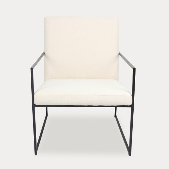 kenay home Butaca tapizada beige Venta caliente