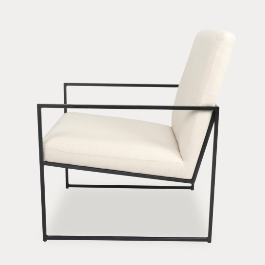 kenay home Butaca tapizada beige Venta caliente