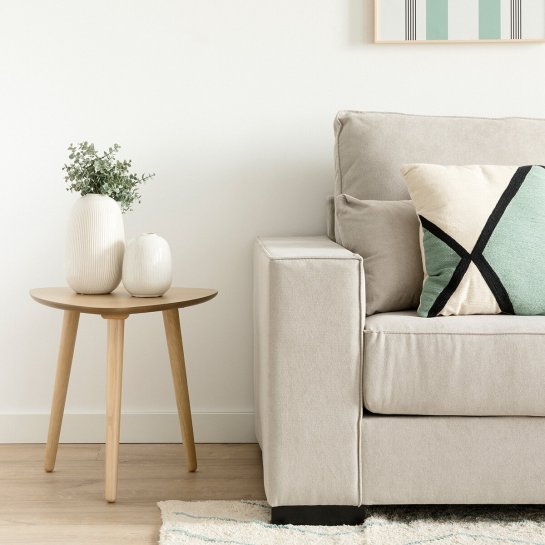 kenay home Mesa de centro triangular natural 48 Ventas relámpago