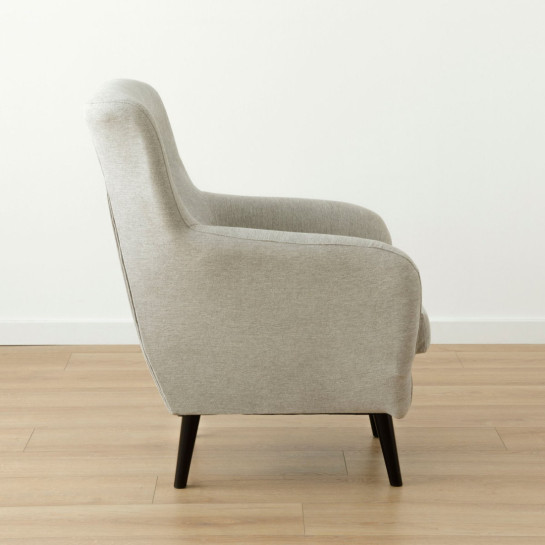 kenay home Butaca tapizada gris Descuento