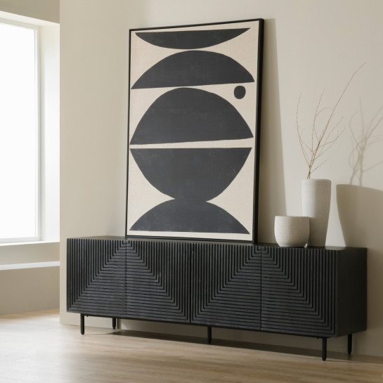 kenay home Mueble TV 200 negro Oferta especial