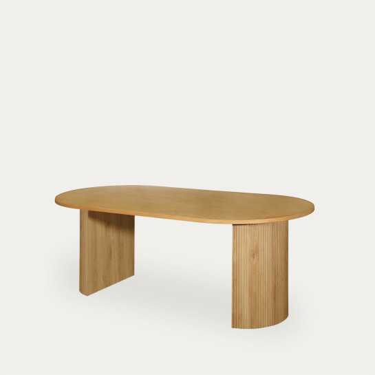 kenay home Mesa de comedor rectangular natural 200 Oferta especial de fábrica