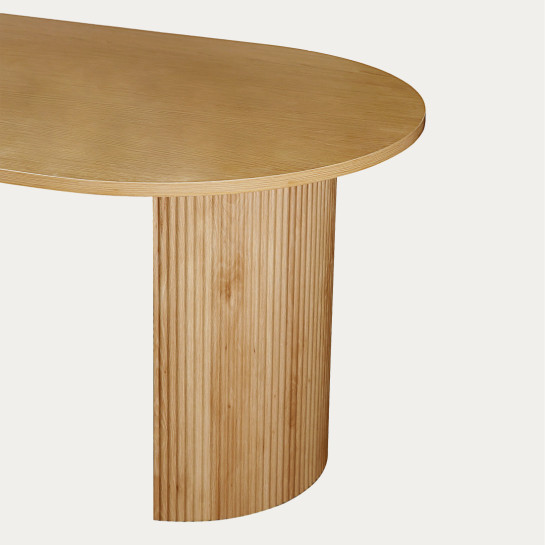 kenay home Mesa de comedor rectangular natural 200 Oferta especial de fábrica
